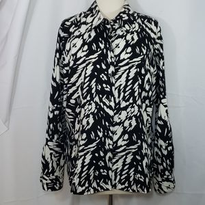 Westbound Black and White Button Down Shirt